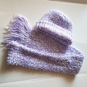 Beanie And Scarf Knitted Set